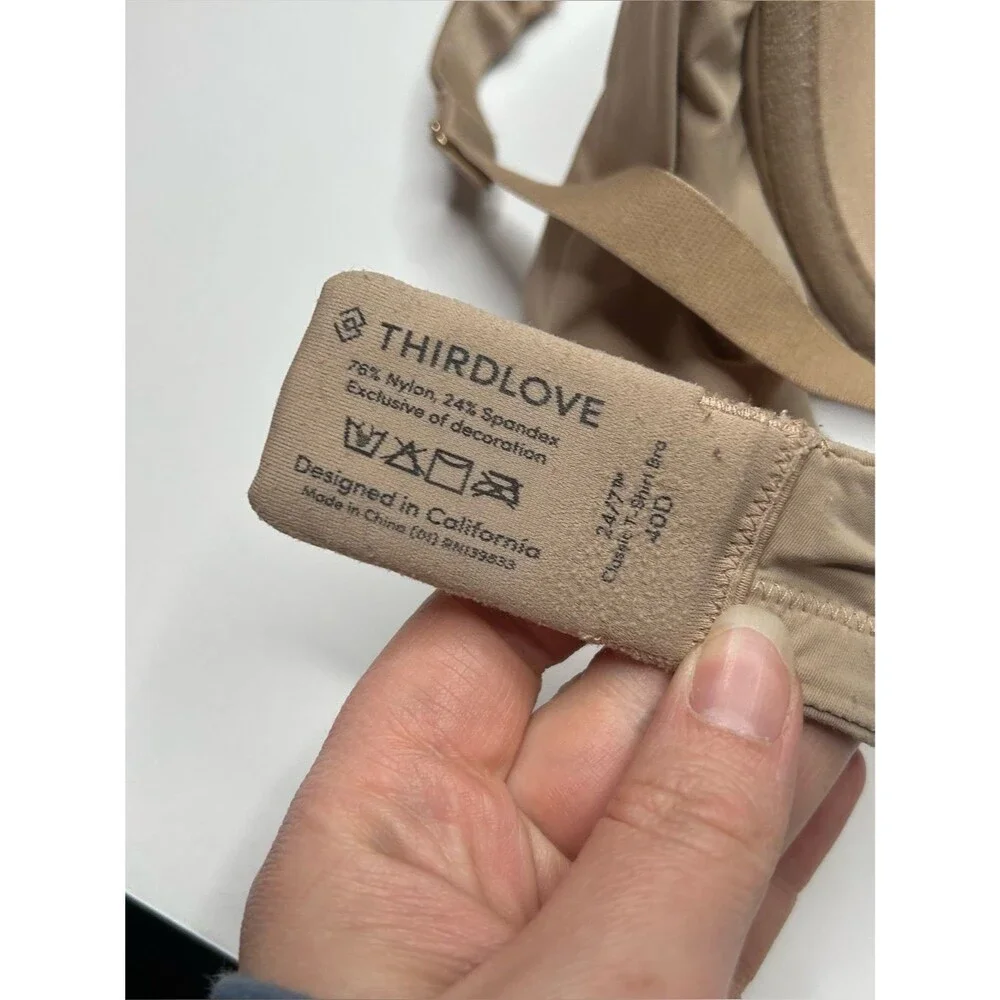 Thirdlove Everyday Smooth Nude T-Shirt Bra 40D